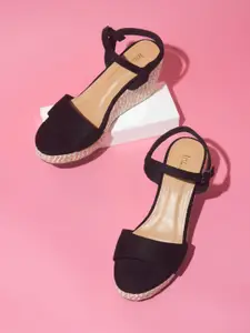 Inc 5 Textured Wedge Heels With Backstrap