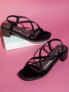 Inc 5 Strappy Open Toe Block Heels