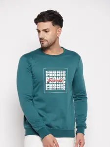 STROP Typography Printed Cotton Pullover Sweatshirt