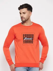 STROP Typography Printed Long Sleeve Cotton Pullover Sweatshirt