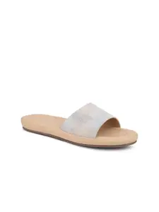 Inc 5 Textured Open Toe Flats