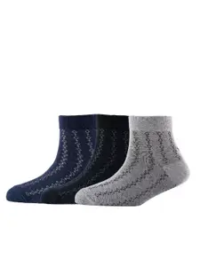 Cotstyle Men Pack Of 3 Patterned Above Ankle Length Socks
