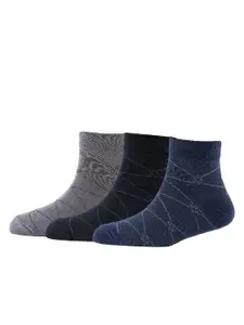 Cotstyle Men Pack Of 3 Patterned Above Ankle Length Socks