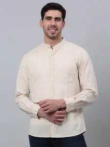 Cantabil Comfort Band Collar Cotton Casual Shirt