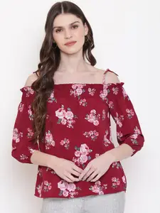 DressBerry Floral Printed Off Shoulder Top