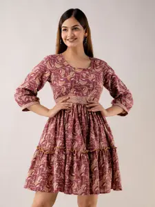 SHOOLIN Printed Cotton Dress