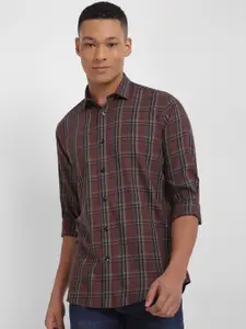 Allen Solly Slim Fit Tartan Checked Pure Cotton Casual Shirt