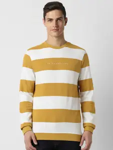Peter England Casuals Striped Long Sleeves Sweatshirt