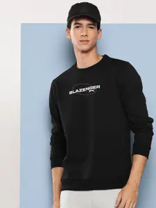 Slazenger Men Typography Printed Cotton Sweatshirt