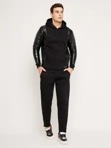 EDRIO Men Quilted Hooded Tracksuits