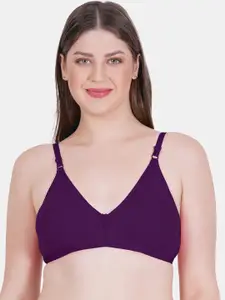Reveira Non Padded Medium Coverage Self Design Jaquard Everyday Bra With All Day Comfort