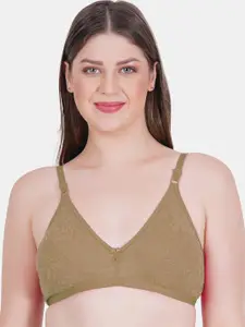 Reveira Self Design Medium Coverage Seamless Everyday Bra With Dry Fit & All Day Comfort