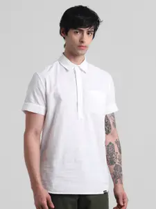 Jack & Jones Slim Fit Short Sleeves Pure Cotton Casual Shirt