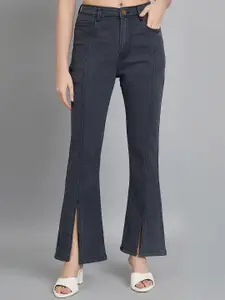 BAESD Women Jean Bootcut High-Rise Cotton Stretchable Jeans