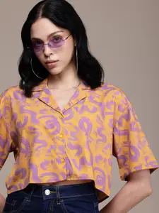 The Roadster Life Co. Printed Cropped Casual Shirt