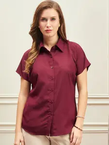 Berrylush BIZwear Extended Sleeves Formal Shirt