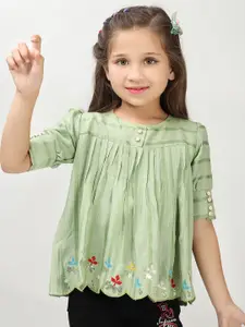 BAESD Green Embroidered Top