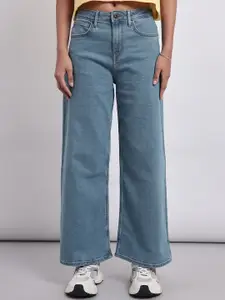 Lee Women Blue Wide Leg Stretchable Jeans