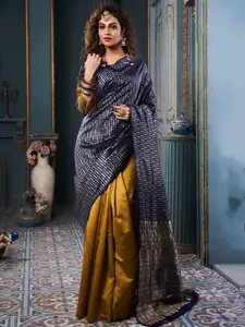 DIVASTRI Ethnic Motifs Woven Design Pure Silk Kanjeevaram Saree