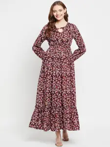 NABIA Floral Printed Maxi Gown Ethnic Dresses