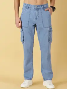 Thomas Scott Men Comfort Relaxed Fit Light Fade Clean Look Pure Cotton Jeans