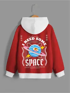 BAESD Boys Graphic Printed Hooded Relaxed Fleece Pullover Sweatshirt