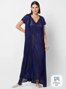 FashionRack Navy Blue Maxi Nightdress