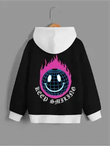BAESD Boys Graphic Printed Hooded Fleece Sweatshirt