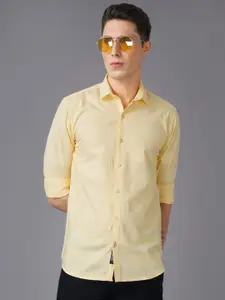 PAUL STREET Standard Slim Fit Horizontal Striped Cotton Casual Shirt