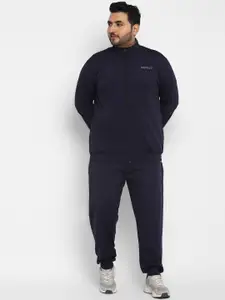 Sztori Plus Size Active wear Mock Collar Zipper jacket With Track Pant