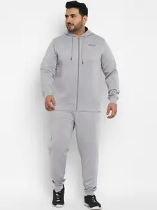 Sztori Plus Size Hooded Sweatshirt With Track Pants
