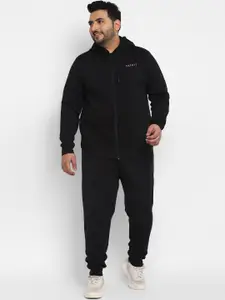 Sztori Plus Size Hooded Sweatshirt With Track Pants