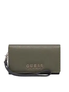 GUESS Women Two Fold Wallet with Wrist Loop