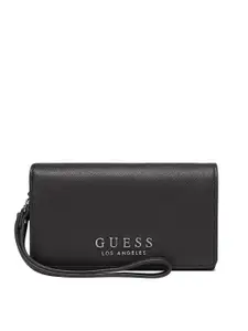 GUESS Women Textured Two Fold Wallet