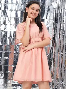 Stylo Bug Girls Cut-Out Detail Fit And Flare Dress