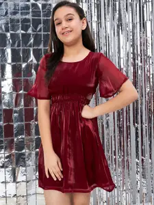 Stylo Bug Girls Cut-Out Detail A-Line Dress