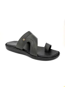 John Karsun Men Textured One Toe Comfort Sandals