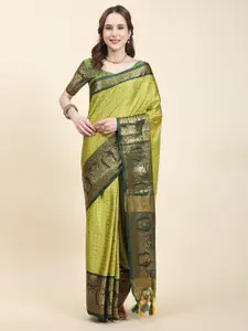 YAVIRA SILK Ethnic Motifs Woven Design Zari Art Silk Banarasi Saree