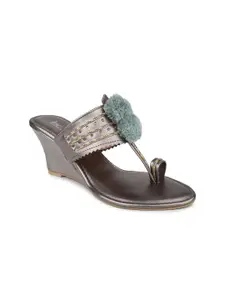Inc 5 Ethnic Embellished Wedge heels