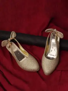 BAESD Girls Textured Pointed Toe Block Heels