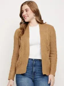 Madame Long Sleeves Open Front Casual Shrug