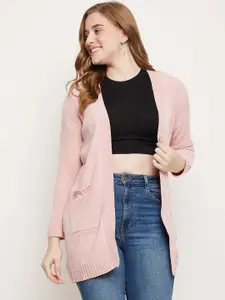 Madame Long Sleeves Longline Open Front Casual Shrug