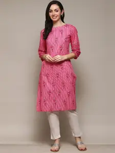 Biba Floral Printed Cotton Kurta