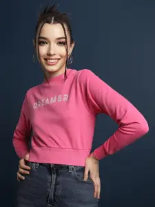 FOREVER 21 Women Pink Sweatshirt