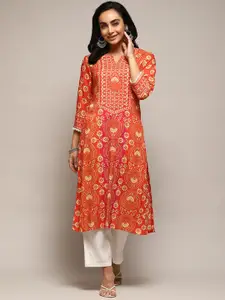 Biba Ethnic Motif Straight Kurta