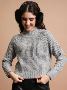 Tokyo Talkies Women Grey Pullover