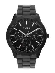 Timex Men Brass Dial & Stainless Steel Bracelet Style Straps Analogue Watch- TWEG185SMU10