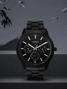 Timex Men Brass Dial & Stainless Steel Bracelet Style Straps Analogue Watch- TWEG185SMU10