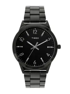 Timex Men Brass Dial & Stainless Steel Bracelet Style Straps Analogue Watch- TWTG100SMU02