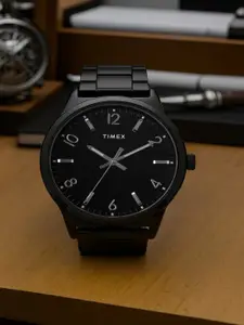 Timex Men Brass Dial & Stainless Steel Bracelet Style Straps Analogue Watch- TWTG100SMU02